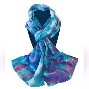 100% Silk Tie Dye Scarf